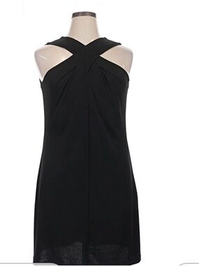 Michael Kors Black High Twist Neck Dress
